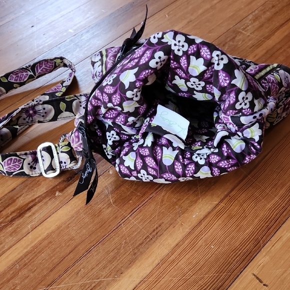 Vera Bradley Purple and Green Floral Crossbody Bag - Picture 4 of 4
